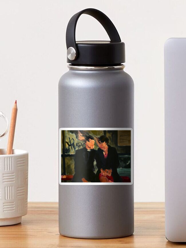 Imagen 1 de 3, Pegatina con la obra Bolsa de pulgas, diseñada y vendida por http-troyler.
