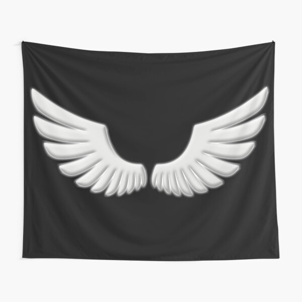 White Angel Wings Tapestry
