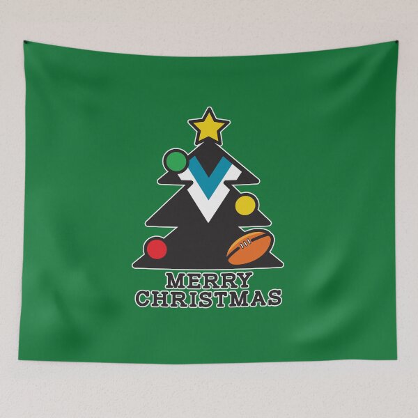 Item preview, “Merry Christmas Port Adelaide” Christmas gift, T Shirts, Leggings, Mask, Apron, Eco Bag, phone case designed and sold by Ink Inc.