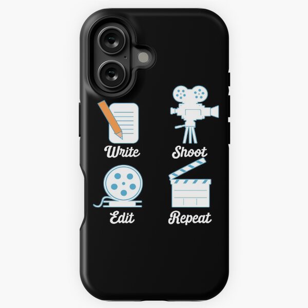 Item preview, Funny Filmmaker, Write Shoot Edit Repea, Gift for Filmmaker designed and sold by WidgetDart.