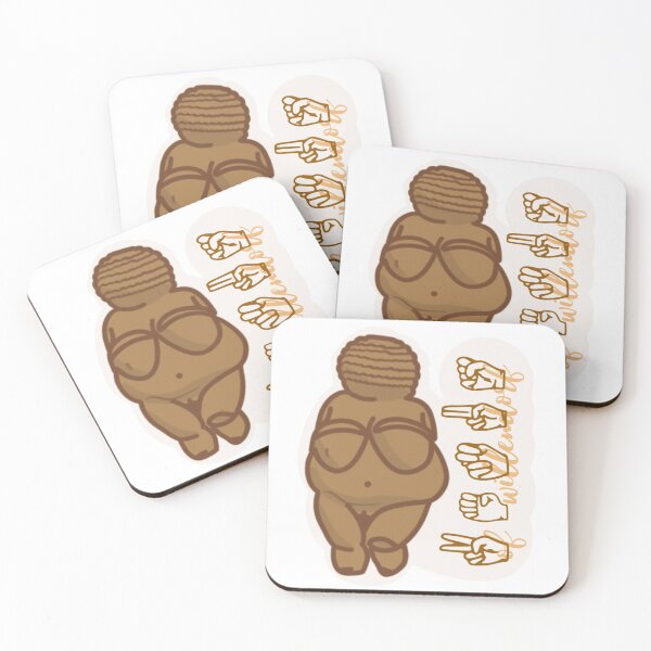 Item preview, "Venus of Willendorf" in American Sign Language (ASL) designed and sold by ArchaeoAndASL.