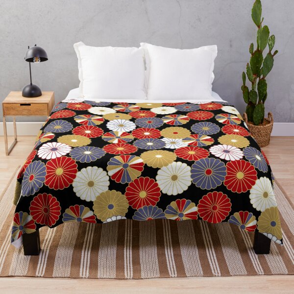 Item preview, Japanese Pattern WAGARA of KIKU MONSHO - Japanese Chrysanthemum Crest Design. designed and sold by monodesigns.