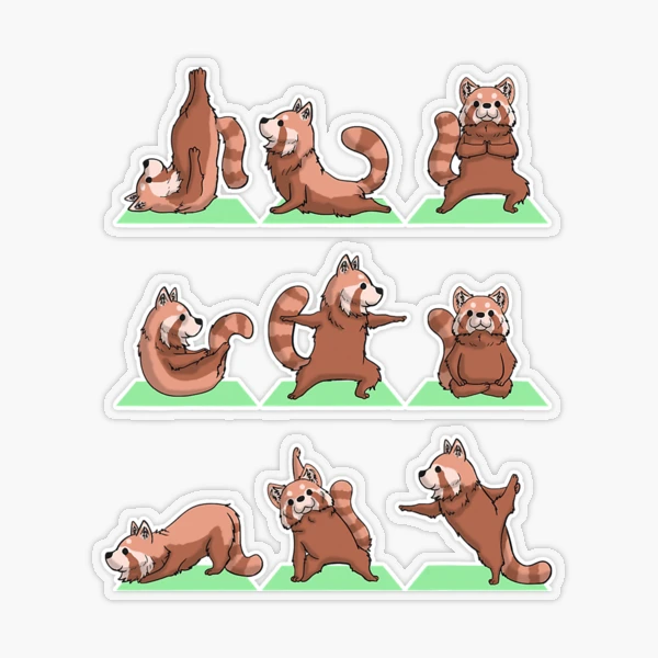 Panda Yoga Sticker – MercedesLopezCharro