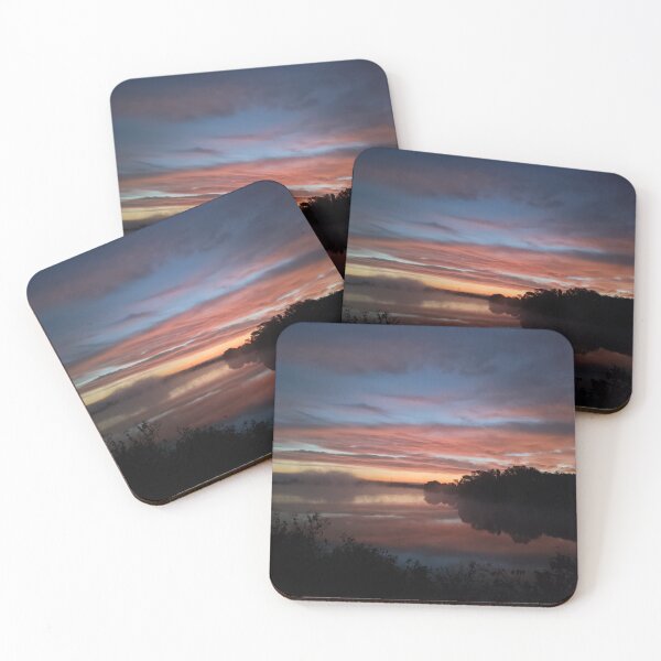 Item preview, colorful sunrise over the Hollerner See designed and sold by cglightNingART.