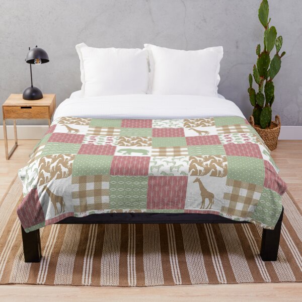 Item preview, Animal brown green plaid cute pattern designed and sold by HarleyGarner.