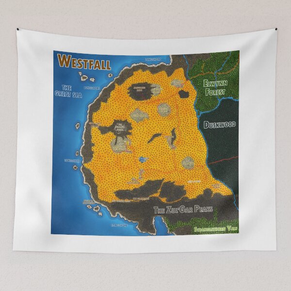 Item preview, Map of Westfall designed and sold by Dungeonmusings.