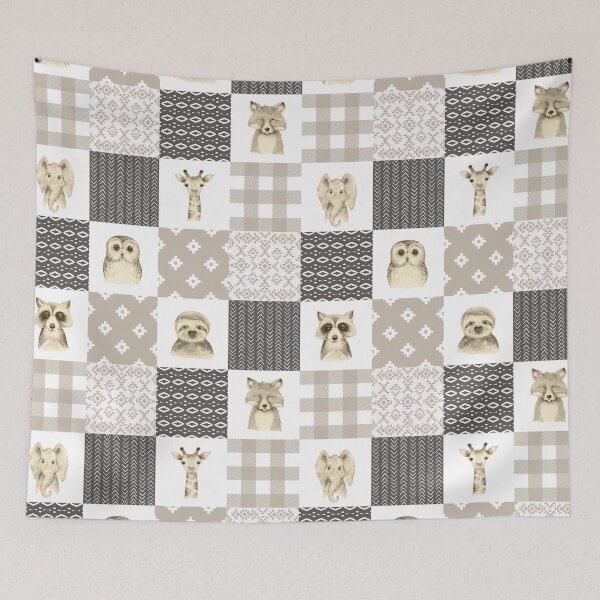 Item preview, Animal Brown plaid cute pattern designed and sold by HarleyGarner.