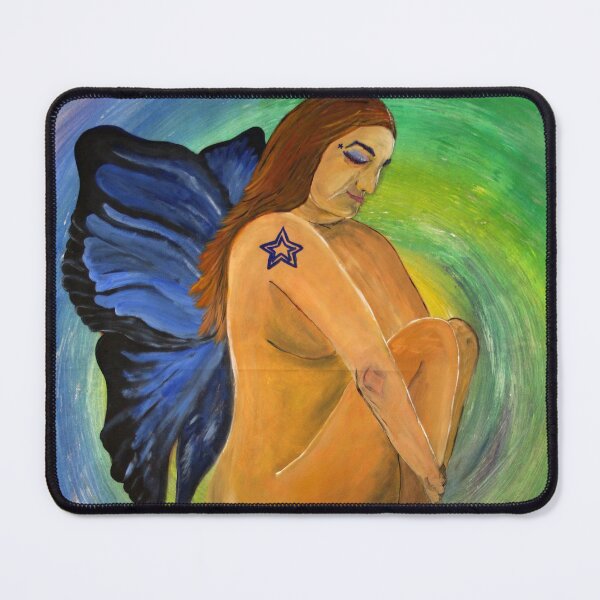 Human Butterfly Mouse Pad