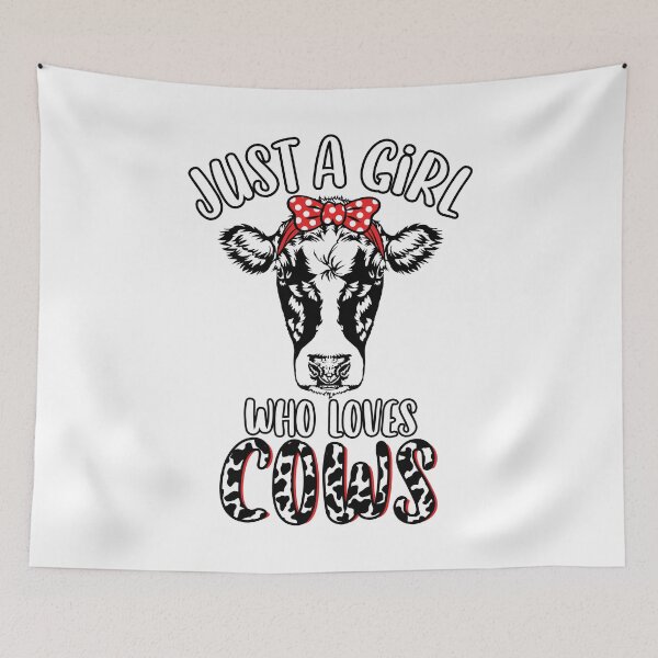 Item preview, Just A Girl Who Loves Cows Cute Funny Dairy Cow Lover designed and sold by MintedFresh.