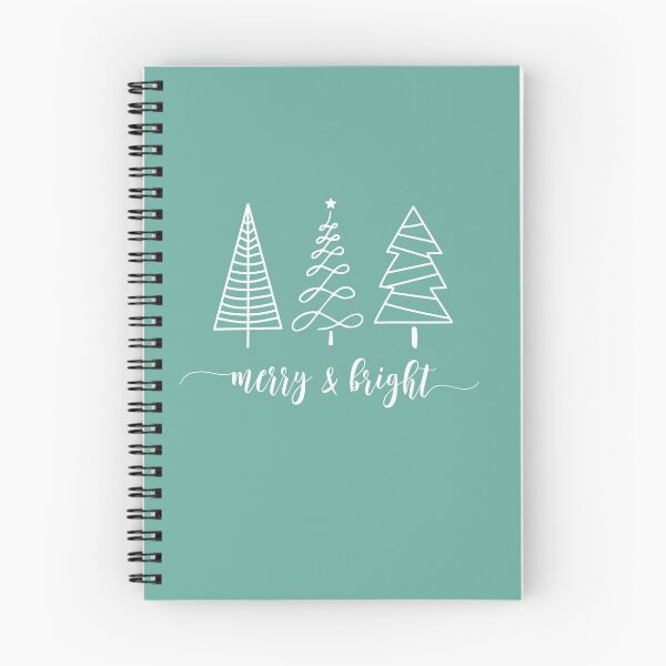 Item preview, Merry and Bright Christmas Tree Line Art designed and sold by SpringMoonPress.