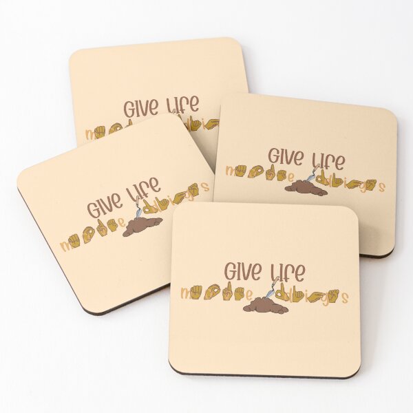 Item preview, "Give Life More Digs" in American Sign Language (ASL) designed and sold by ArchaeoAndASL.