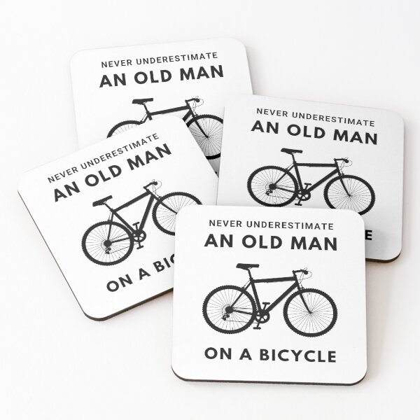 Item preview, Never Underestimate An Old Man On a Bicycle designed and sold by NevilleNoFriend.