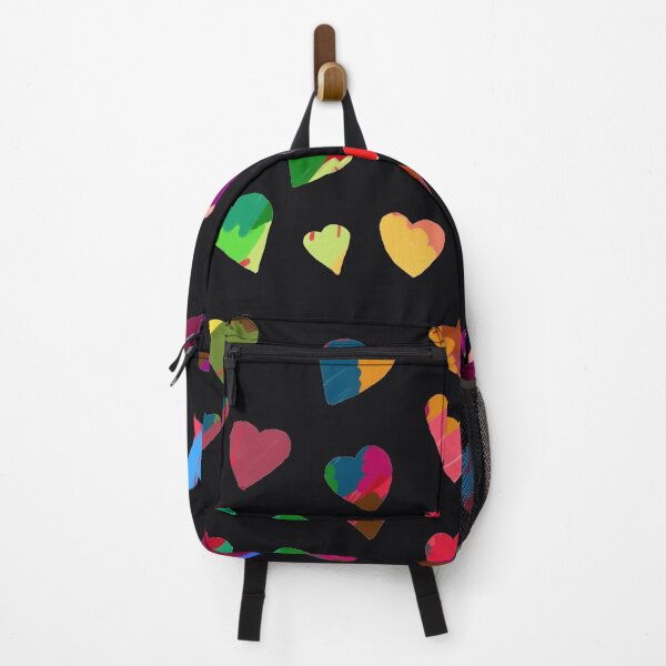 Item preview, Abstract Hearts on Black Background designed and sold by GasconyPassion.