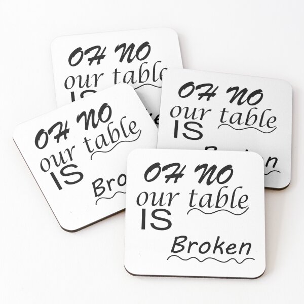 Item preview, oh no our table is broken designed and sold by Chloefusion.