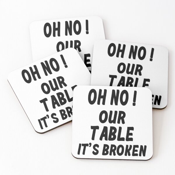 Item preview, oh no our table is broken designed and sold by Chloefusion.