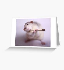 Playing the flute Greeting Card