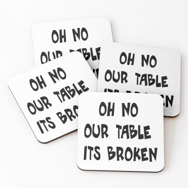 Item preview, oh no our table its broken  designed and sold by Chloefusion.