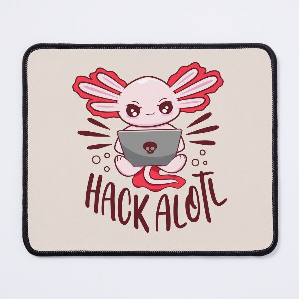 Item preview, Funny Kawaii Axolotl Hacker - Cute Coder Nerd Salamander designed and sold by propellerhead.