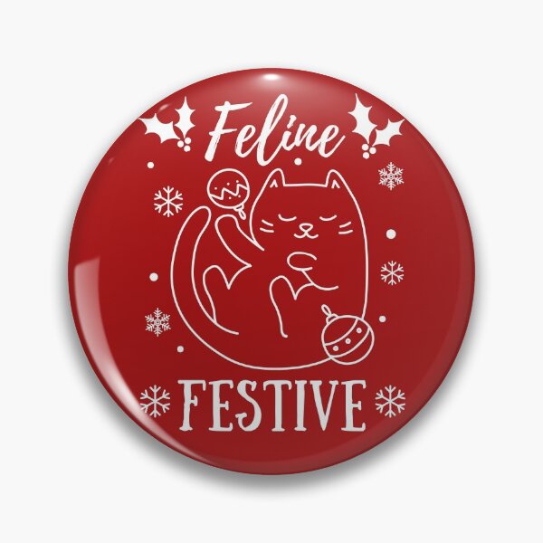 Item preview, Feline Festive, Funny Christmas Cat Pun, Christmas Pyjama, Family Pyjama Design designed and sold by Coralgb.