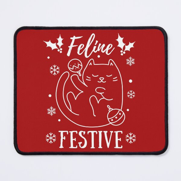 Item preview, Feline Festive, Funny Christmas Cat Pun, Christmas Pyjama, Family Pyjama Design designed and sold by Coralgb.