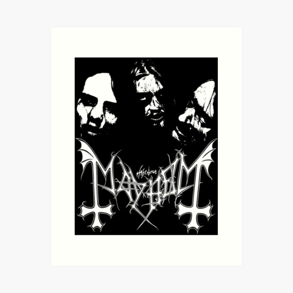 DEAD from MAYHEM, Black Metal Corpse Paint, Photo Canvas