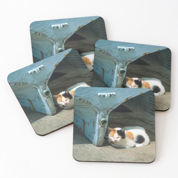 Item preview, Cats of the Cyclades - Sunlover designed and sold by Sue McLeod.