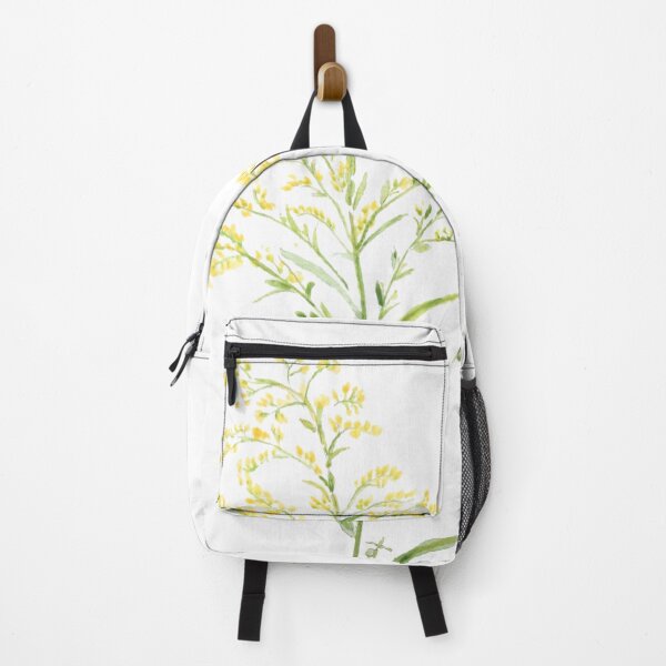 Item preview, hand painted yellow early goldenrod watercolor painting designed and sold by ColorandColor.