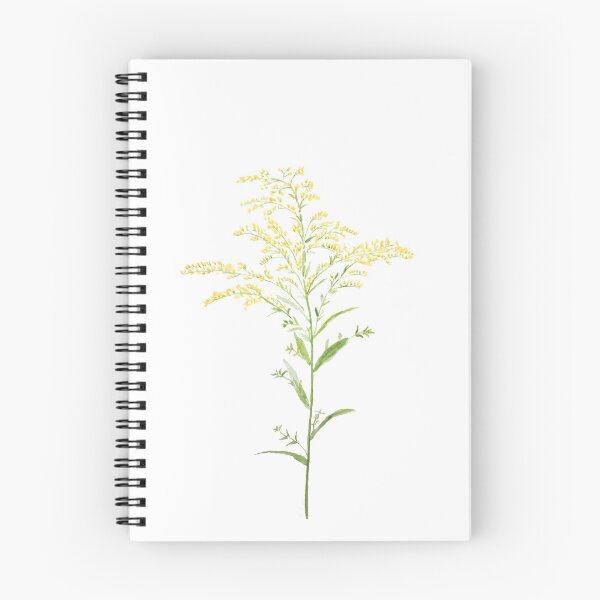 Item preview, hand painted yellow early goldenrod watercolor painting designed and sold by SelenePaintings .