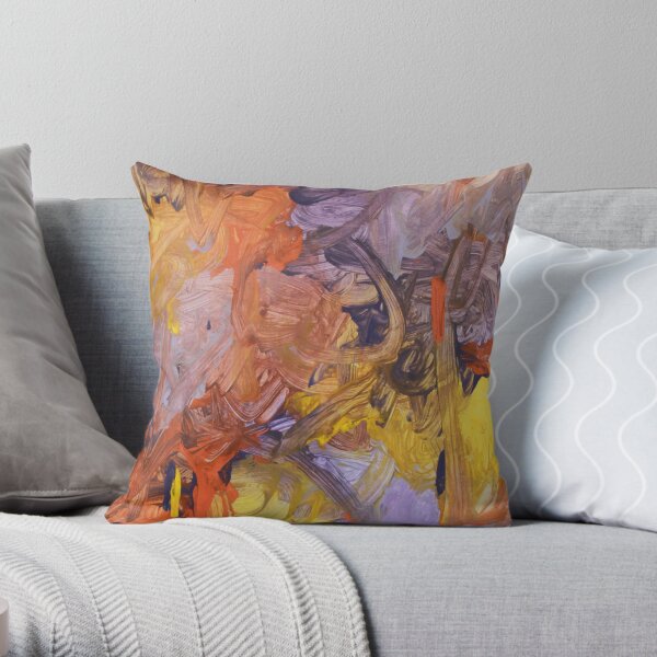 Purple Sunrise Throw Pillow