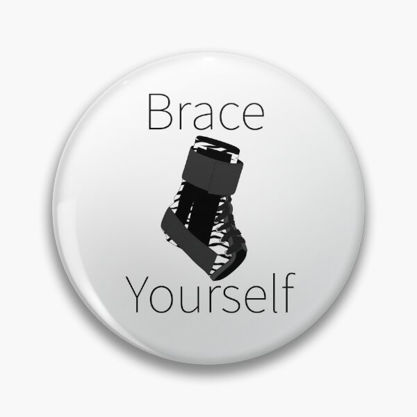 Item preview, Brace Yourself (Zebra Ankle Brace) designed and sold by nklange240.