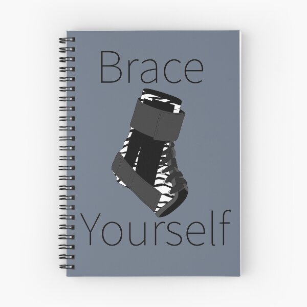 Item preview, Brace Yourself (Zebra Ankle Brace) designed and sold by nklange240.