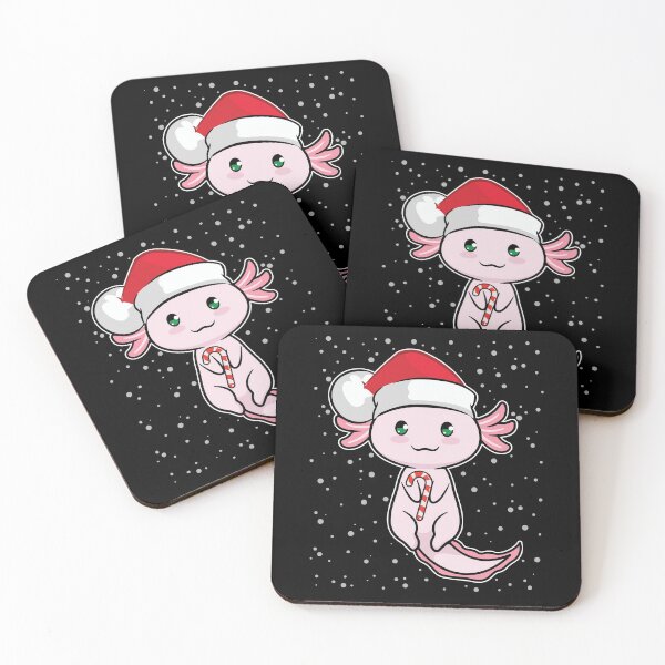 Item preview, Axolotl Christmas Candy Cane Funny Santa Hat designed and sold by GravitiTees.