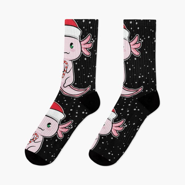 Item preview, Axolotl Christmas Candy Cane Funny Santa Hat designed and sold by GravitiTees.