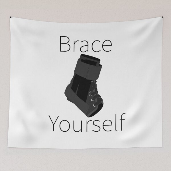 Item preview, Brace Yourself (Black Ankle Brace) designed and sold by nklange240.