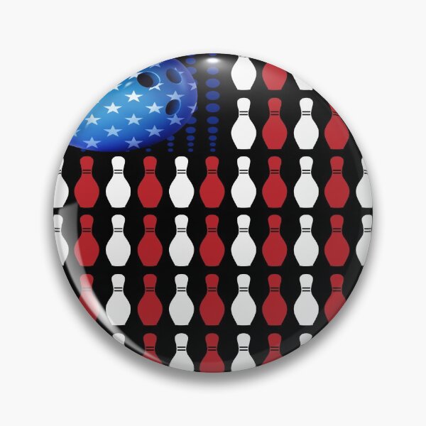 Item preview, Bowling - Ball & Pins Flag designed and sold by AlyssoCharm.