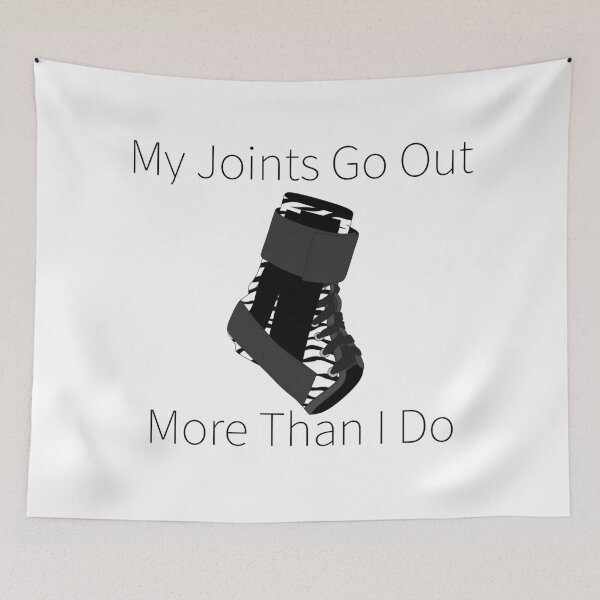 Item preview, My Joints Go Out More Than I Do (Zebra Ankle Brace) designed and sold by nklange240.