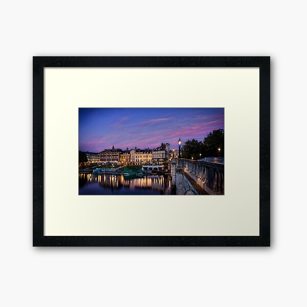 Richmond By The River, London Framed Art Print