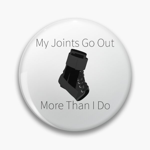 Item preview, My Joints Go Out More Than I Do (Black Ankle Brace) designed and sold by nklange240.