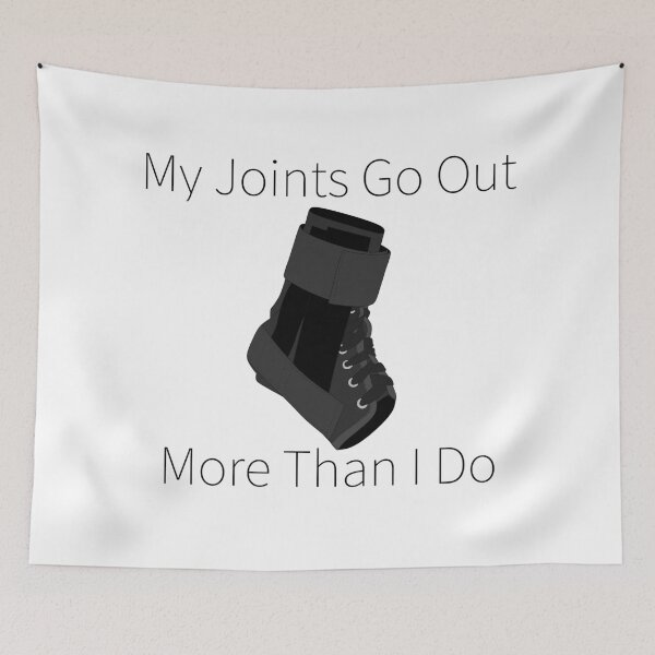 Item preview, My Joints Go Out More Than I Do (Black Ankle Brace) designed and sold by nklange240.