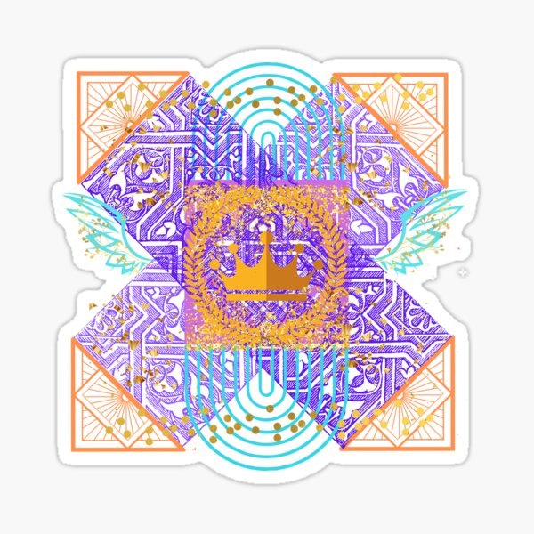 Crown Art Sticker