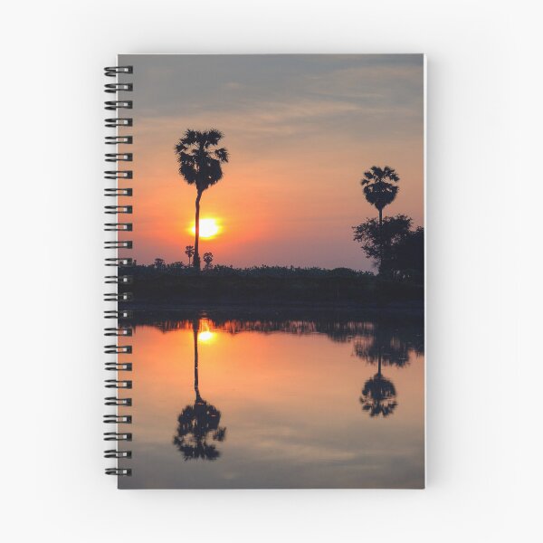 Item preview, Two Palm Tree's Reflection at Sunset in Thailand. designed and sold by Huskyyy Designs.