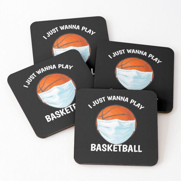 Item preview, I Just Wanna Play Basketball  Funny Face Mask Basketball  designed and sold by Basketball78xqz.
