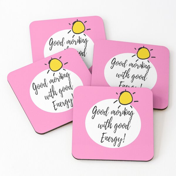 Item preview, Good morning energy message designed and sold by Art Store Stickers.