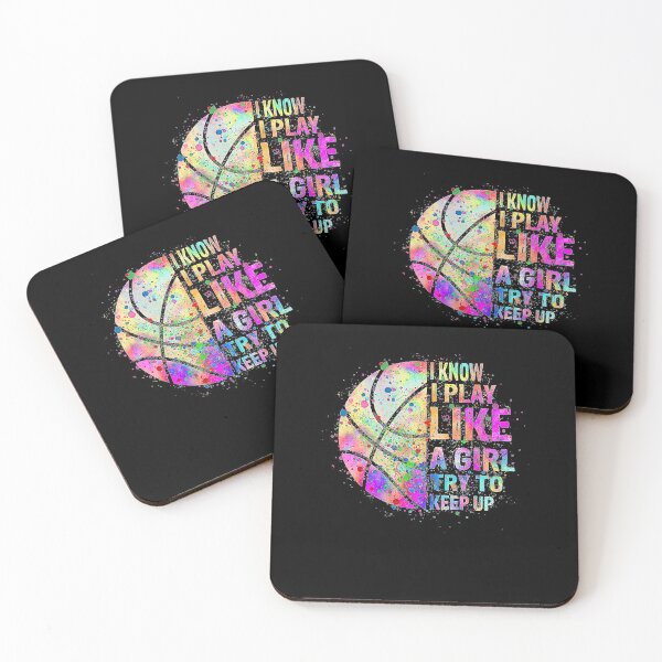 Item preview, I Know I Play Like A Girl Try To Keep Up s Basketball  designed and sold by Basketball78xqz.