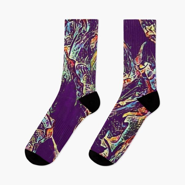 Item preview, roses, multicolor, abstract art, purple background, designed and sold by Maria Mihailova.