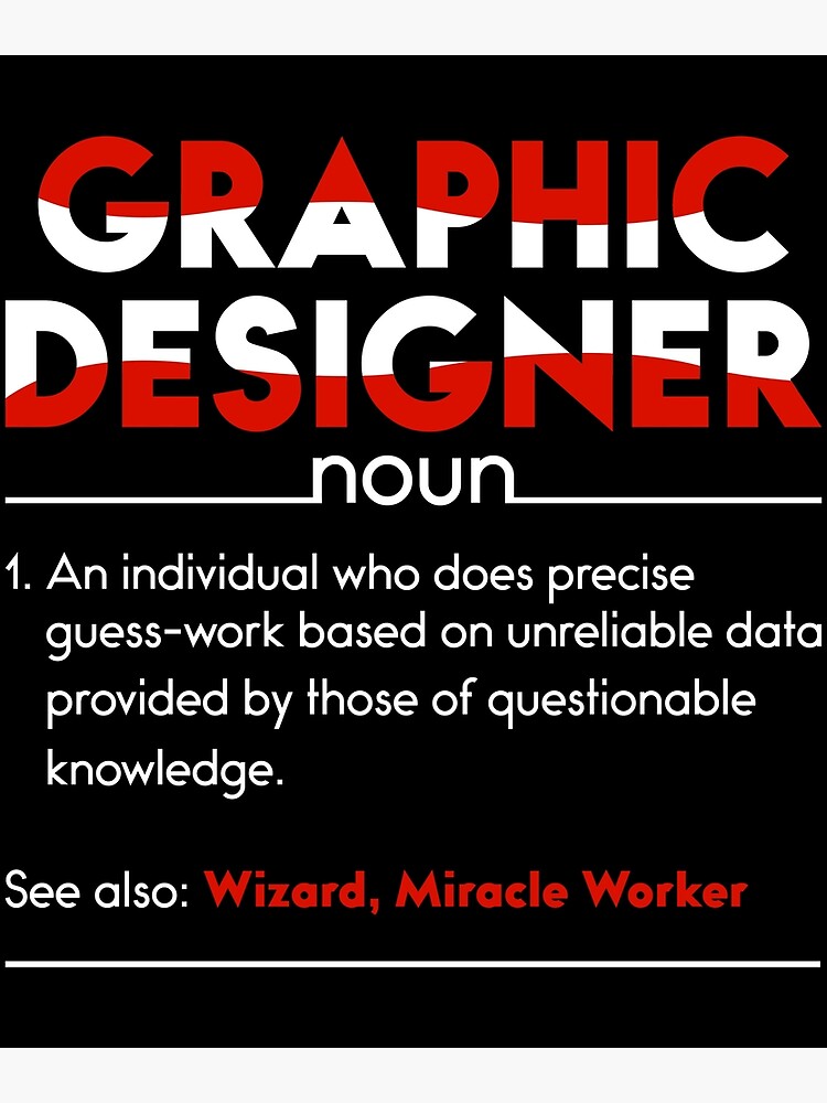 Disover Graphic Designer Definition Premium Matte Vertical Poster