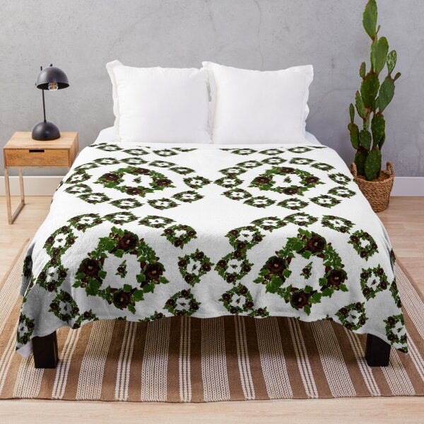 Item preview, floral art red rose with green leaves designed and sold by bano12.