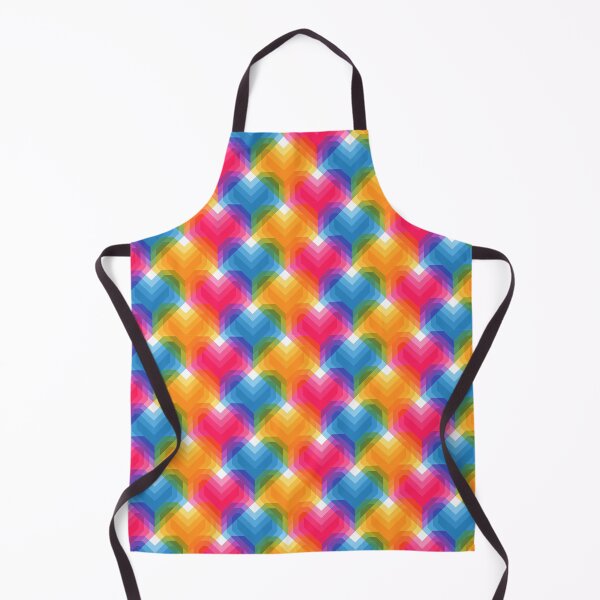 Item preview, Geometric hearts in glowing bright colours designed and sold by Irina Ivanova.