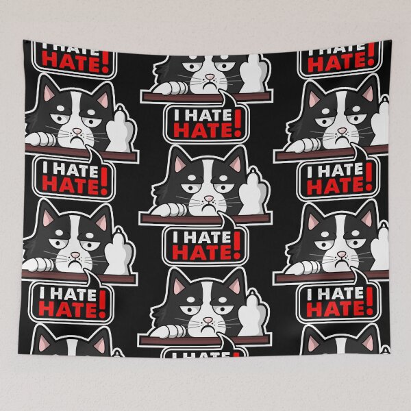 Item preview, Nope-Cat  I hate hate designed and sold by Toony-Stuff.