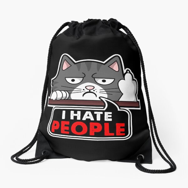 Item preview, Nope-Cat I hate people designed and sold by Toony-Stuff.